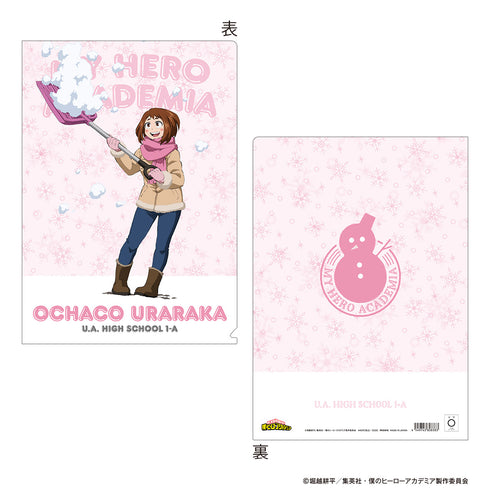 『僕のヒーローアカデミア』クリアファイル/麗日お茶子 雪かき